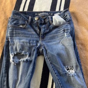 Ripped super stretchy, American Eagle outfitters skinny jeans